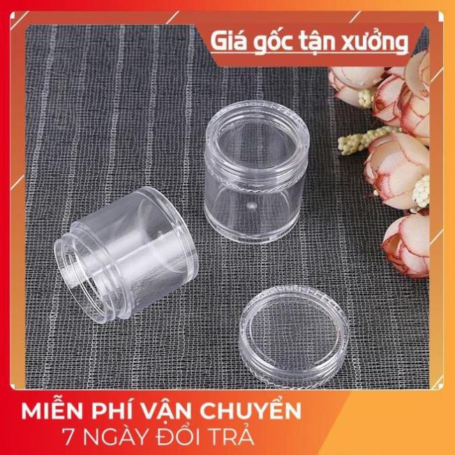 Hủ nhựa 10g thân cao nắp trong đựng kem, chiết mỹ phẩm, phụ kiện du lịch