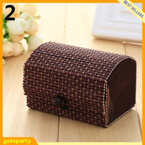 Hộp gỗ tre đựng trang sức sức chứa lớn tiện dụng