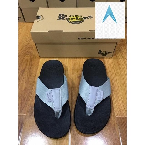 Dép kẹp nam, dép xỏ ngón ⚡️FREESHIP⚡️Dr.Martens Cao Cấp, Siêu Êm, Siêu Bền FULLBOX (Quai Xám) 💪💁