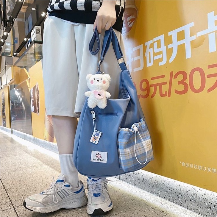 Túi đeo vai ENVIROSAX vải canvas cỡ lớn thiết kế dễ thương cho nữ