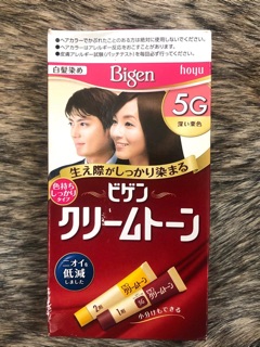 Nhuộm tóc bigen màu 5G nhật bản