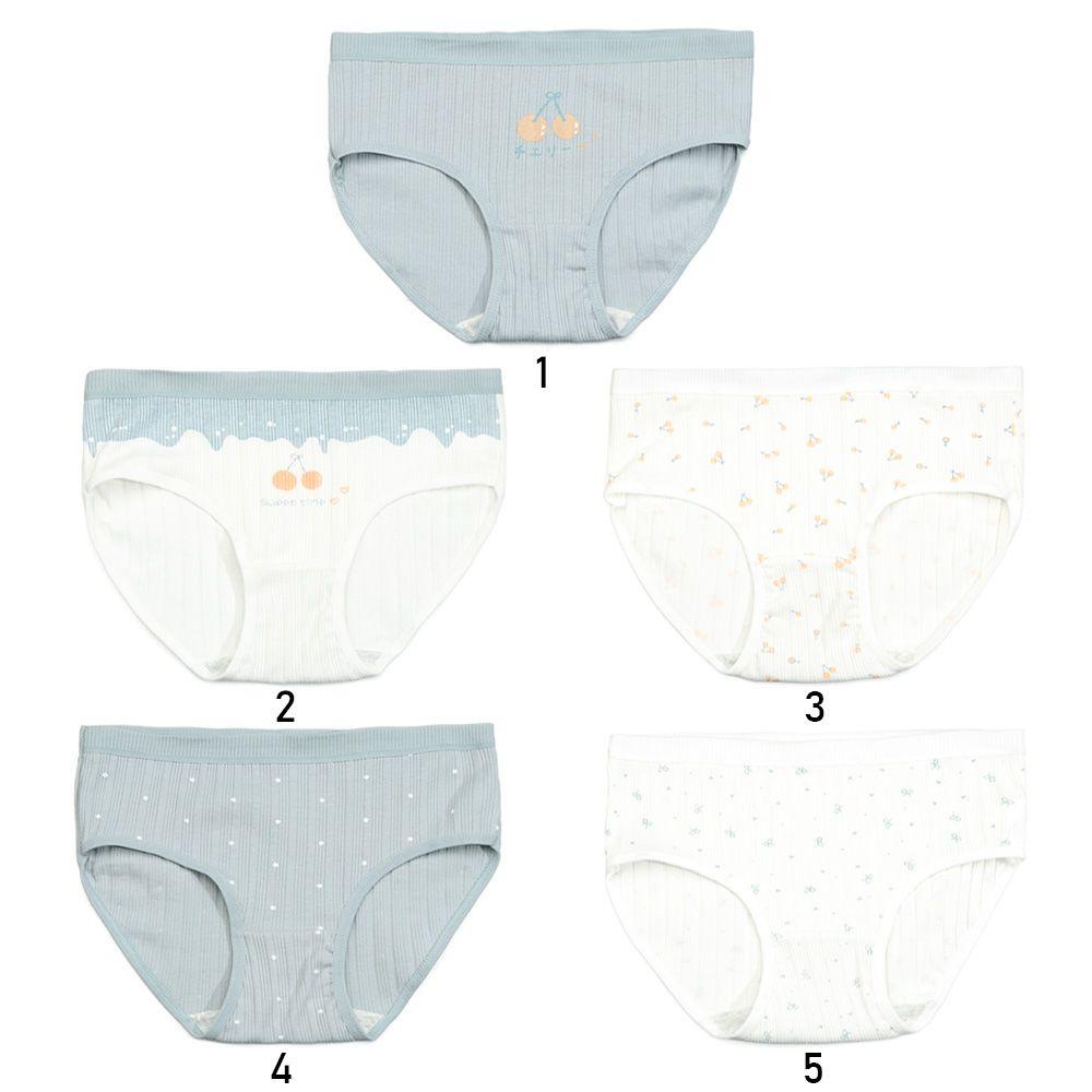 FUTURE Breathable Female Panties Soft Intimates Lingerie Embroidery Fruit Panties New Woman's Briefs M-XL Mid Waist Cotton Girls Pantys
