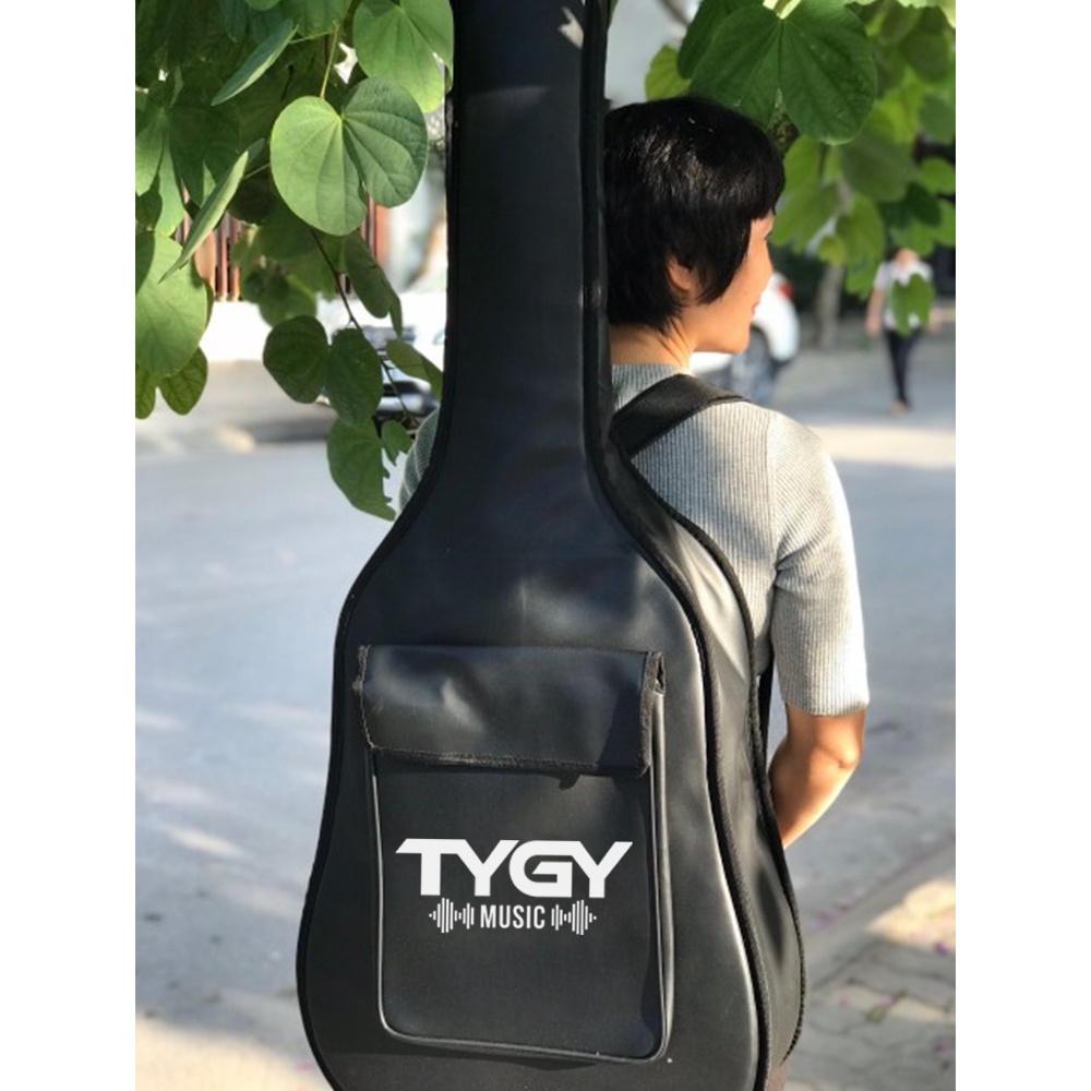 Bao Da Đựng Đàn Guitar 3 Lớp TYGY (Túi đựng Acoustic và Classic Ghi-ta, Có 2 quai đeo, Ngăn đựng đồ)