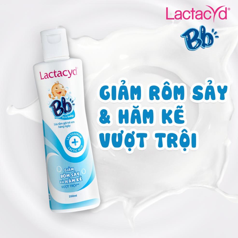Sữa Tắm Gội Trẻ Em Lactacyd Bb Giảm Rôm Sảy & Hăm Kẽ 60ml/chai