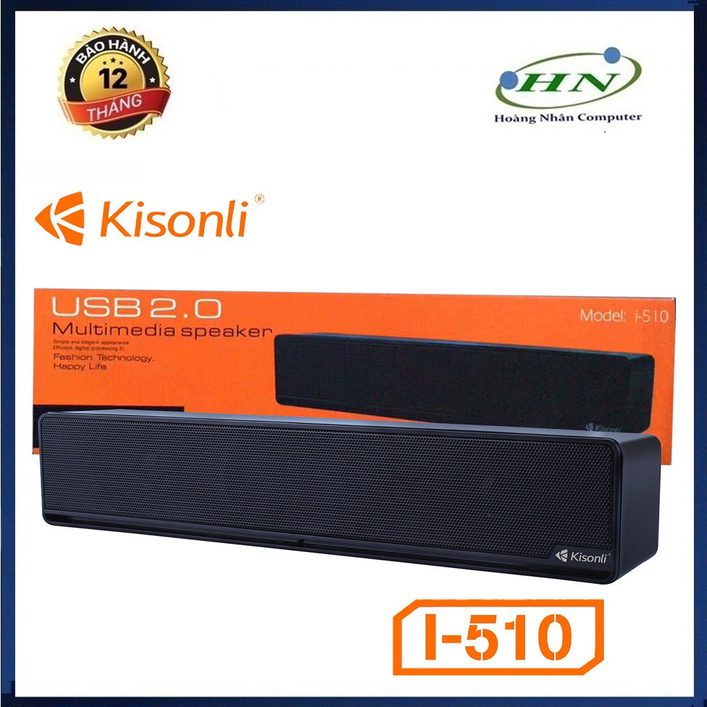 [Mã ELFLASH3 hoàn 10K xu đơn 20K] Loa 2.0 Kisonli i-510