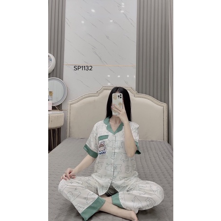 Pijama latin luxury tay ngắn mát lạnh -Adele Aimee