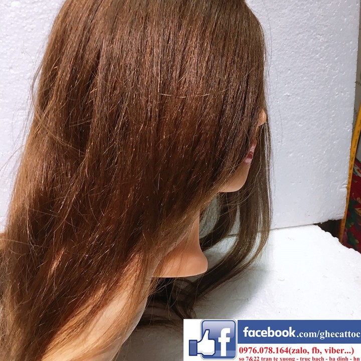 ĐẦU MANOCANH TÓC THẬT LÀM HÓA CHẤT UỐN ÉP NHUỘM TẠO KIỂU TÓC CÔ DÂU