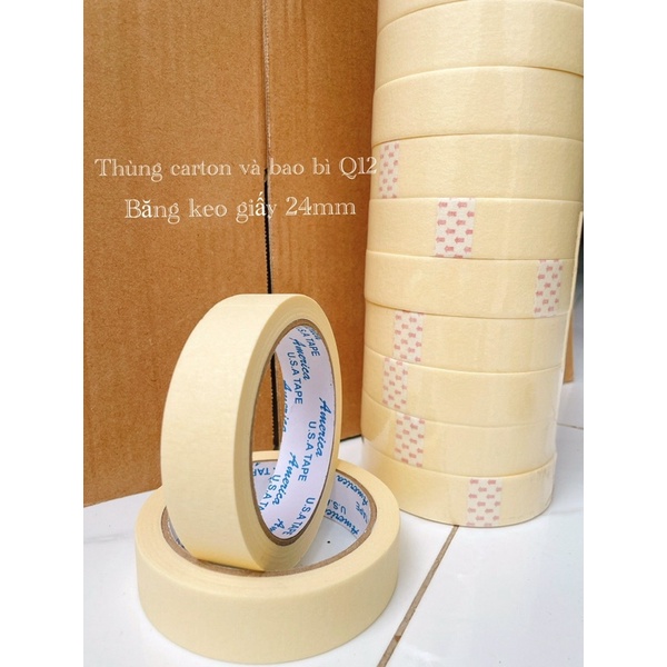 Băng keo giấy khổ 24mm - 22m