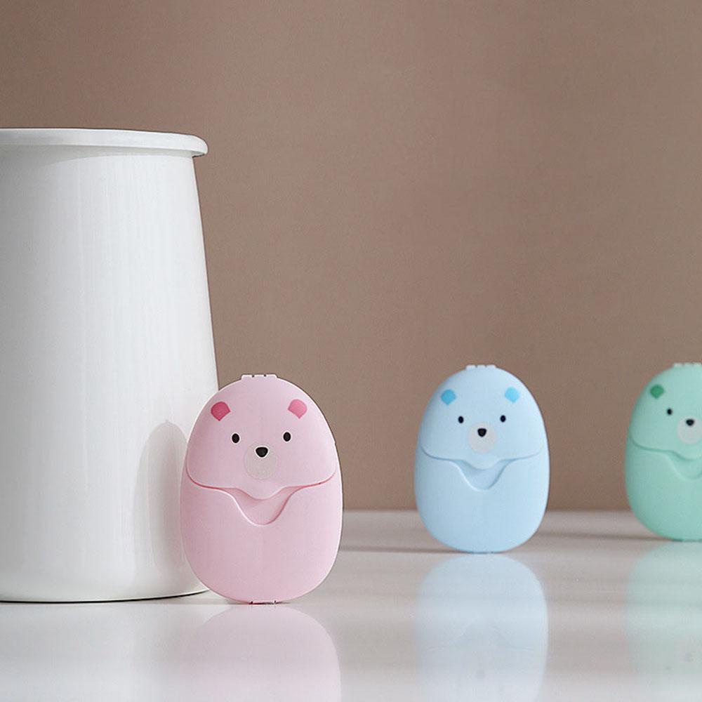 1 Hộp 50 / 50 Xà Phòng Giấy Mini Dùng Khi Đi Du Lịch