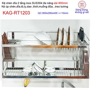 KỆ ĐỰNG CHÉN BÁT 2 TẦNG KAG-RT1203