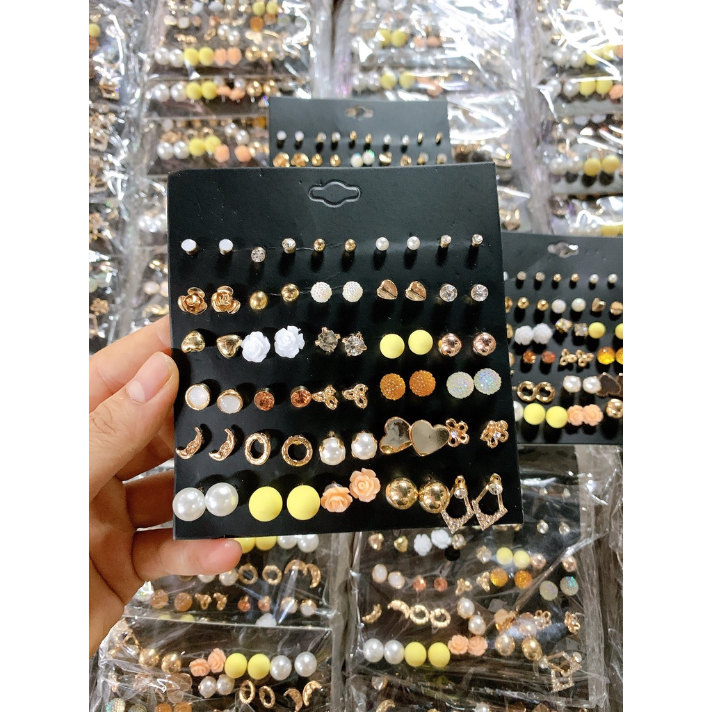 SET 30 ĐÔI BÔNG TAI  XINH XẮN - HÀNG CÓ SẴN