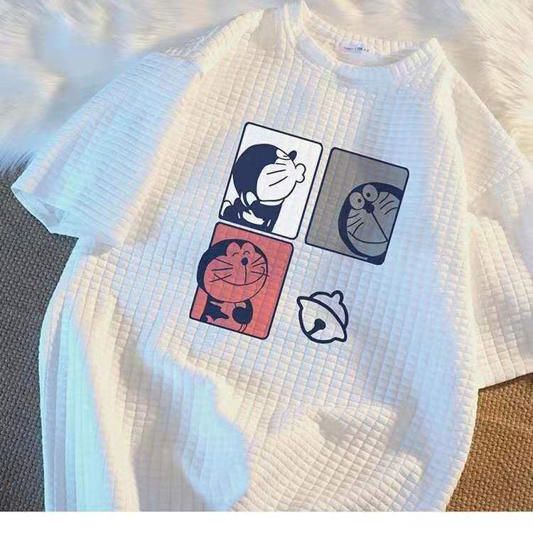 Áo Sơ Mi Ngắn Tay Họa Tiết Hoạt Hình Cá Tính Theo Phong Cách Hongkong