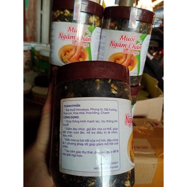 Muối ngâm chân thảo dược hộp 500g