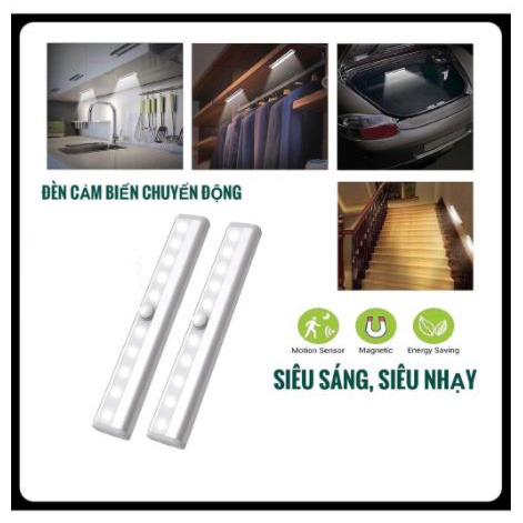 ☑️ Đèn cảm ứng chuyển động CC10, đèn cảm ứng sạc, đèn cảm ứng cho tủ quần áo, hành lang