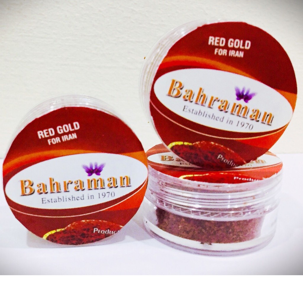 Hộp bột Saffron Bahraman 01gr nguyên chất, chính hãng