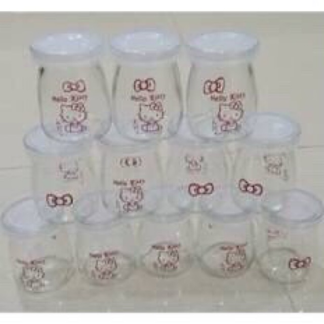 Lọ hũ đựng sữa chua thuỷ tinh có nắp Free