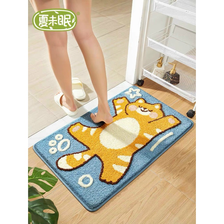 Thảm lau chân lông cừu 3d , thảm lau chân giá rẻ cho phong khách , nhà tắm , nhà vệ sinh nhiều màu sắc đáng yêu