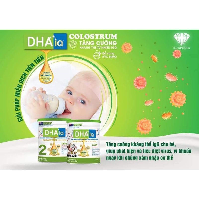 Sữa bột DHA IQ  DIGEST số 2 lon 900G