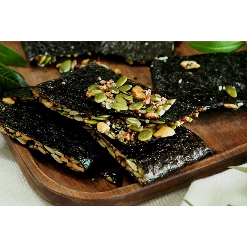 Thanh rong biển kẹp hạt dinh dưỡng ăn kiêng, giảm cân, healthy