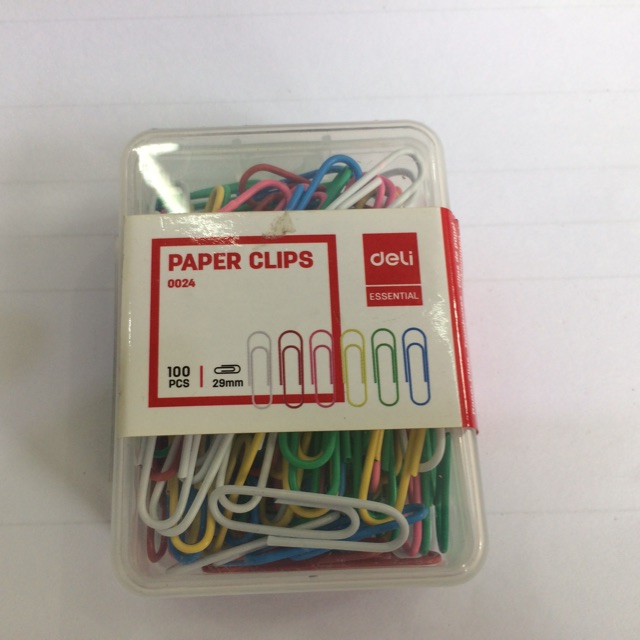 Lố 5 hộp ghim cài màu Deli 0024