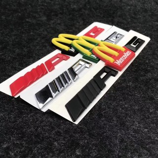 Mcdonald'S Logo Dán Trang Trí Đuôi Xe Hơi Benz AMG Bằng Silicon Chống Va Chạm