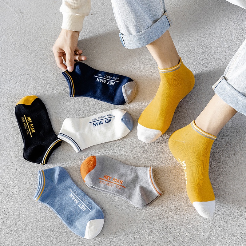 Vớ cotton nam WAFNHA D437 thoáng khí khử mùi tốt