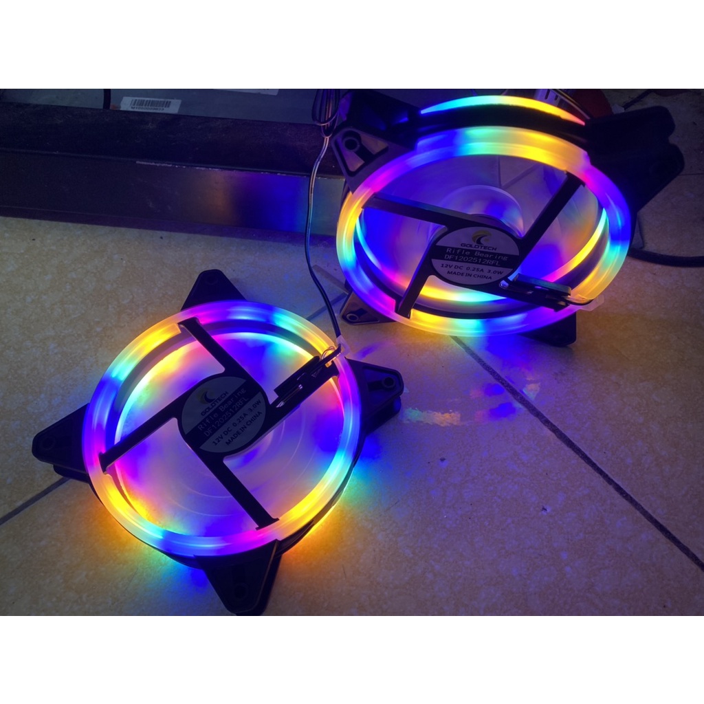 Fan led thùng máy RGB GOLDTECH, led RGB