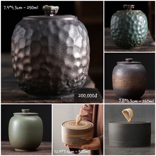 Hủ đựng trà gốm sứ cao cấp