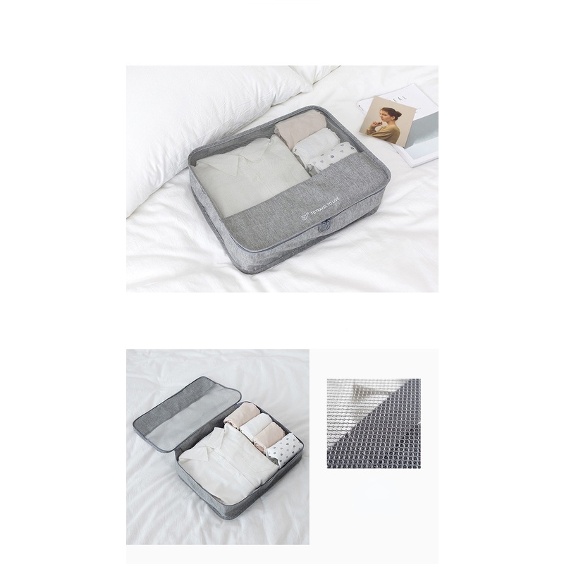 Set Bảy Túi Đựng Đồ Lót/Giày Dép Tiện Dụng Khi Đi Du Lịch