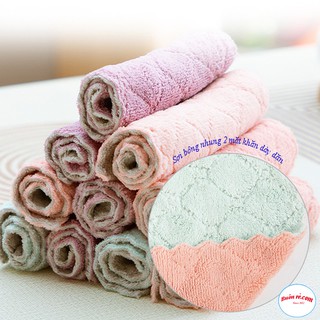 ⚡️𝐅𝐑𝐄𝐄 𝐒𝐇𝐈𝐏⚡️ Combo 10 Khăn Lau Bếp Đa Năng 2 Mặt Siêu Sạch