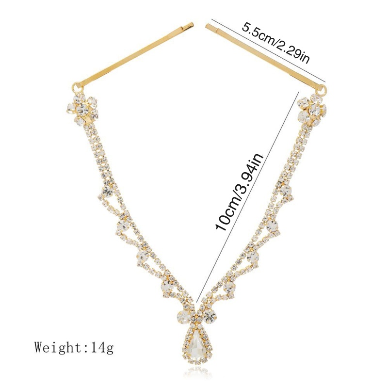 Dây Đeo Trán Đính Đá Phong Cách Boho Cho Cô Dâu