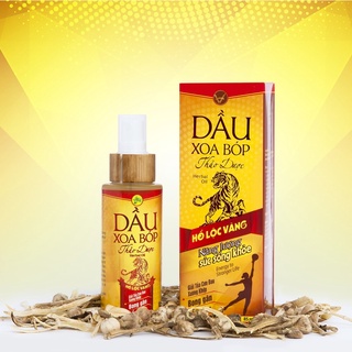 Dầu nóng xoa bóp thảo dược Hổ Lộc Vàng hỗ trợ xương khớp 85ml
