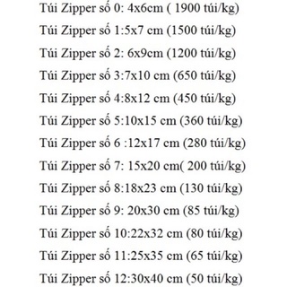 1kg túi zipper viền đỏ