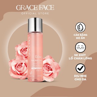 Nước hoa hồng cân bằng pH dưỡng ẩm se khít lỗ chân lông Grace Face Rose Water Toner 150ml