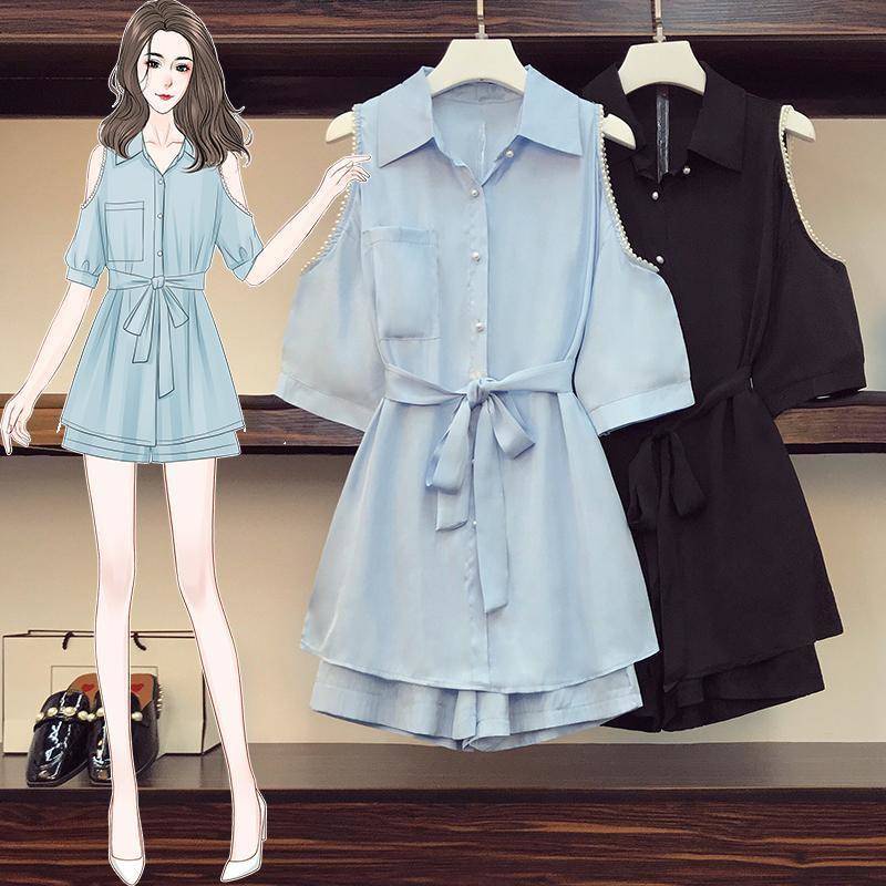 Bộ Trang Phục Hai Mảnh Gồm Áo Và Quần Short Thời Trang Mùa Hè Năm 2021 Dành Cho Nữ