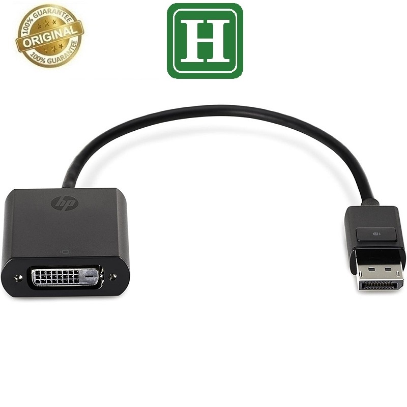 Cáp chuyển DisplayPort To DVI - chính hãng HP, HP DisplayPort To DVI Adapter bảo hành 12 tháng