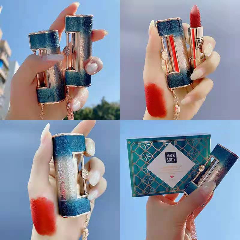 Son lì MACKANDY trang điểm mịn như kem vỏ hình ổ khóa họa tiết hoa  Khóa đồng tâm | BigBuy360 - bigbuy360.vn