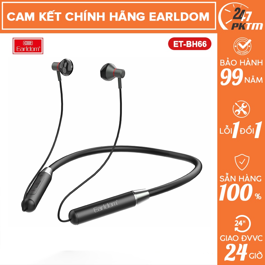 Tai Nghe Bluetooth Đeo Cổ Thể Thao ET-BH66 và ET-BH100 và ET-BH50  Chính hãng Earldom | PKTM247🛑CHÍNH HÃNG EARLDOM🛑