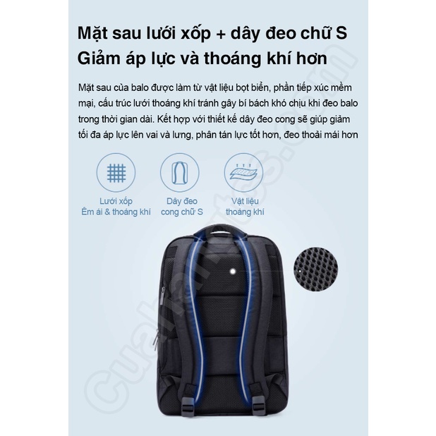 Ba lô Balo Chống Trộm Xiaomi 90 Point Urban Commuting Bag 201602 | BigBuy360 - bigbuy360.vn