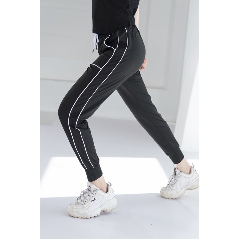 Quần jogger có 2 túi trước cạp chun mặc tập gym yoga chạy bộ leo núi Elle Kaabii Q366