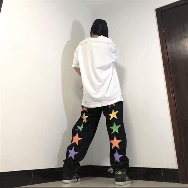 Quần Ống Suông Hình Ngôi Sao