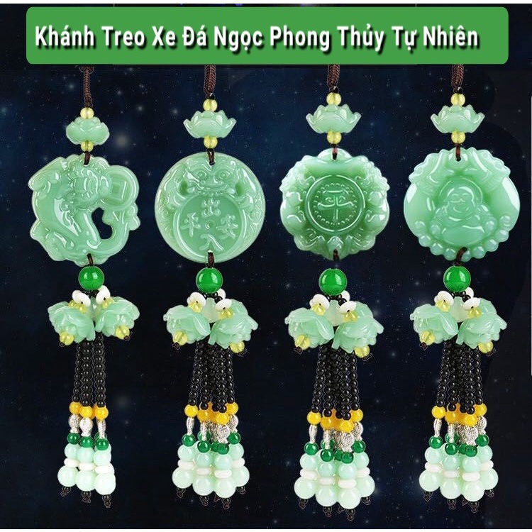 Ngọc bội đeo xe hơi, khánh treo ô tô, trang trí gương chiếu hậu