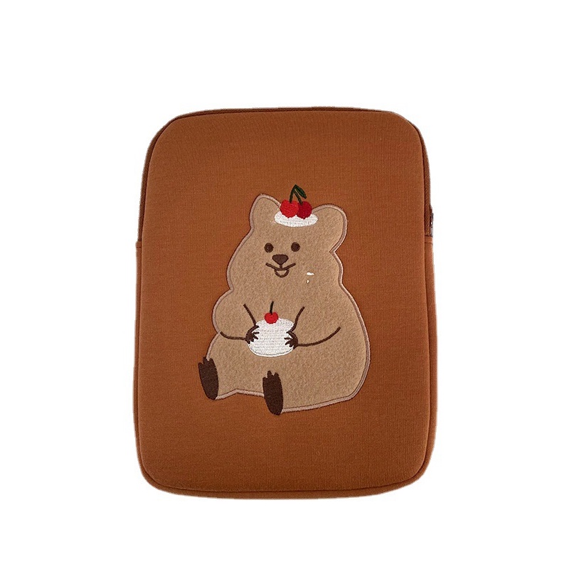 Túi Xách Tay In Hình Gấu Quả Óc Chó Phong Cách Hàn Quốc Dành Cho Nữ