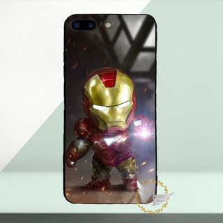 Ốp lưng kính cường lực iPhone 7 Plus, iPhone 8 Plus hình Marvel