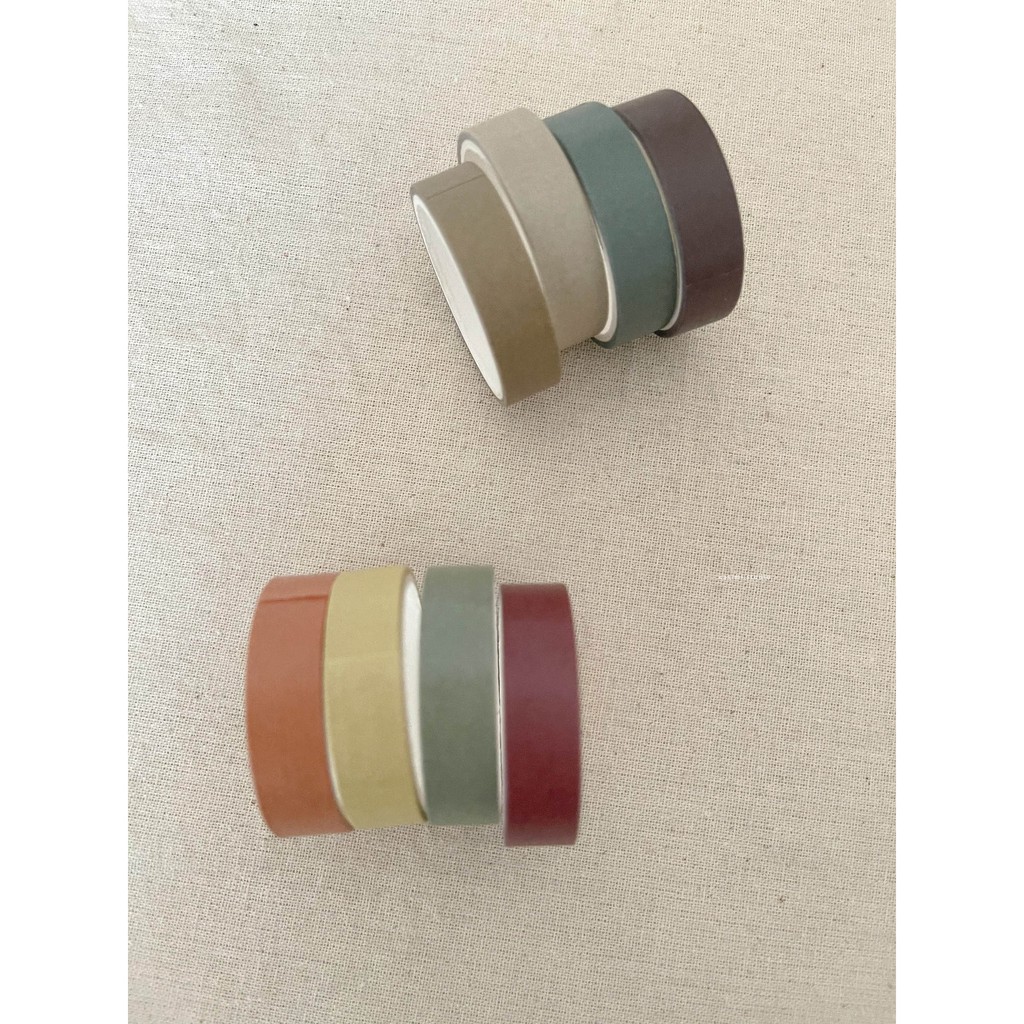 4 cuộn MASKING TAPE băng keo giấy dán bìa ảnh VINTAGE trang trí tường, dán postcard Casimi Decor