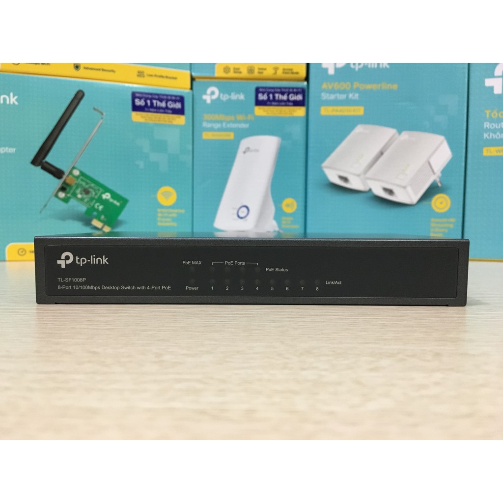 Bộ chuyển mạch Switch TP-Link TL-SF1008P 8 cổng 10/100Mpbs 4 cổng PoE