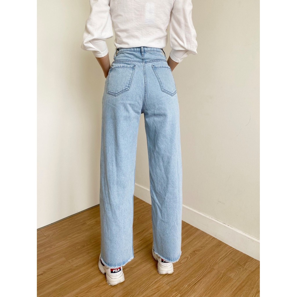QUẦN BAGGY JEAN NỮ ỐNG RỘNG THỜI TRANG 21 | BigBuy360 - bigbuy360.vn