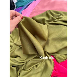 VẢI LỤA TẰM ƯỚT MÀU TRƠN CỰC HOT