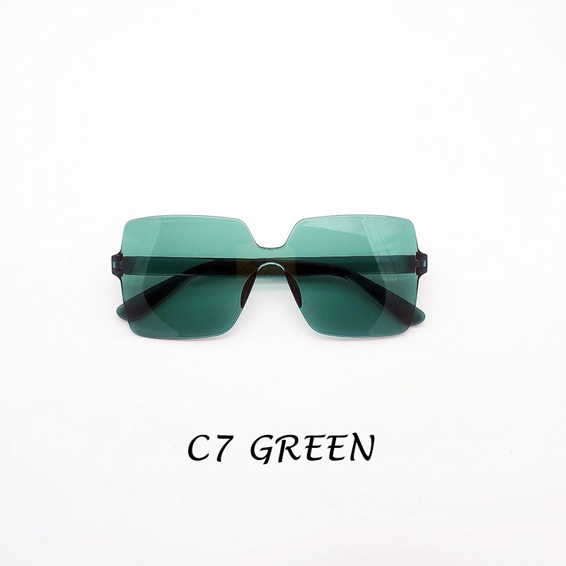 Kính Mát Gọng Vuông Màu Kẹo Thời Trang Cho Nam Và Nữ