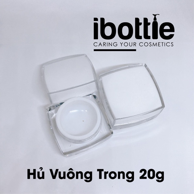 Chai lọ sang chiết mỹ phẩm -Hủ vuông trong 10g, 20g, 30g